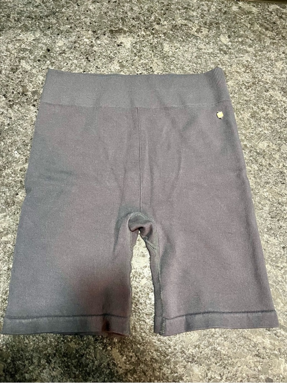 Fabletics Seamless High-Waist Shaping bike Shorts in Charcoal